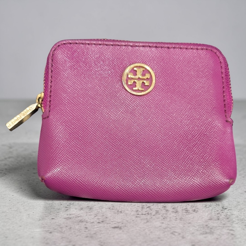 Tory Burch Pink Leather Coin Pouch